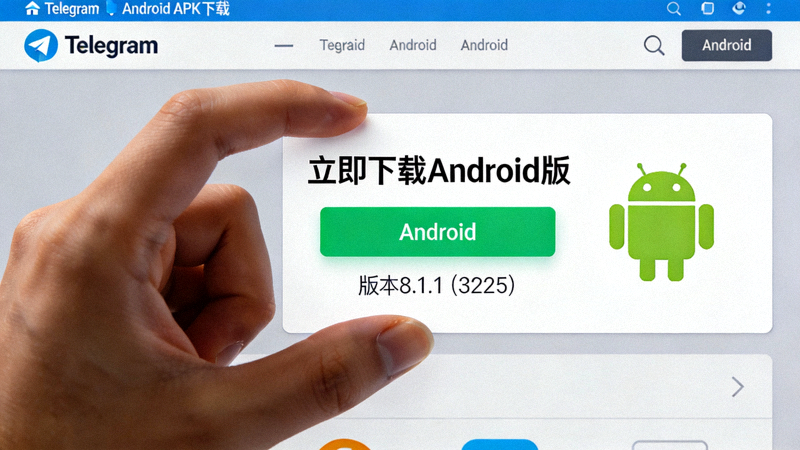Telegram官方网站Android APK下载页面截图，显示下载按钮和版本信息